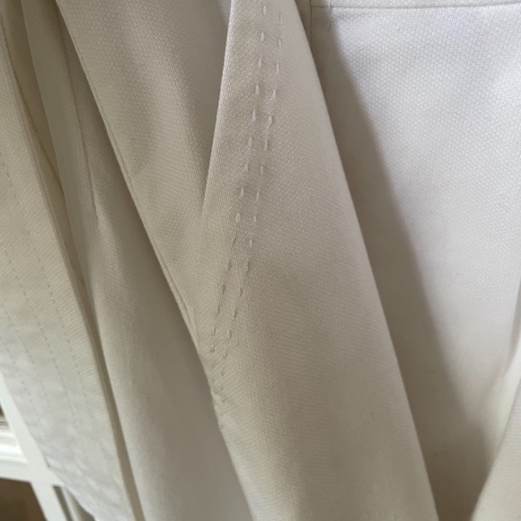 Tory Burch Modest Midi White Cotton Dress - Picture 5 of 13